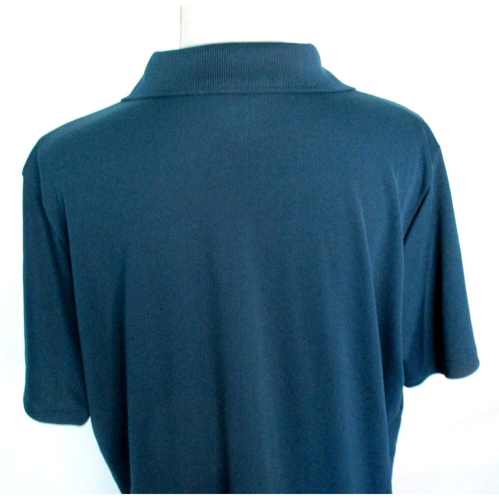 Lands End Women's Plus Short Sleeve Blue Green Stretch Polo Shirt Size 1X - Picture 6 of 10